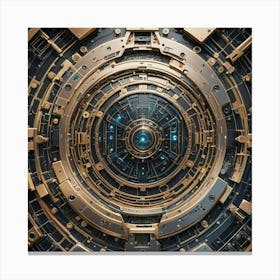 Futuristic Spaceship Canvas Print