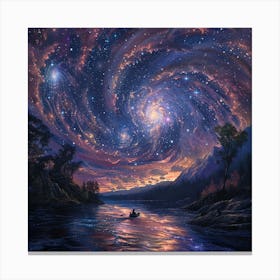 Galaxy In The Sky Canvas Print