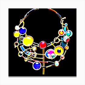 Abstract Necklace Canvas Print