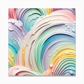 Abstract Rainbows Canvas Print