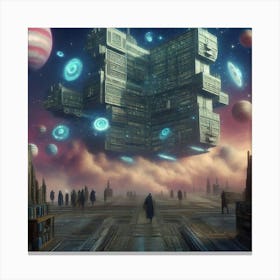 Space City 10 Canvas Print