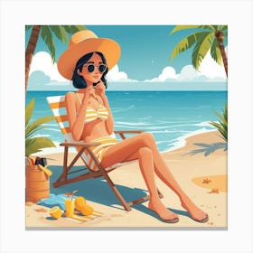 Default Waiting For Summer In Art 2 Canvas Print