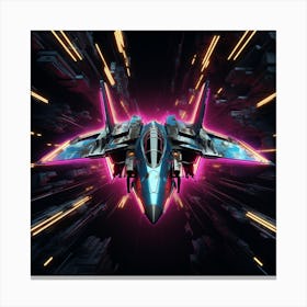 Futuristic Spaceship 2 Canvas Print