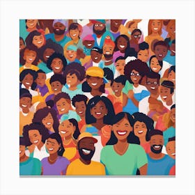 Crowd Of People 2 Canvas Print