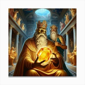 Golden Throne Canvas Print