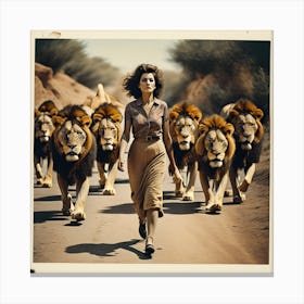 Lions Canvas Print