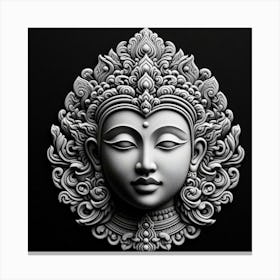 Buddha Head Canvas Print