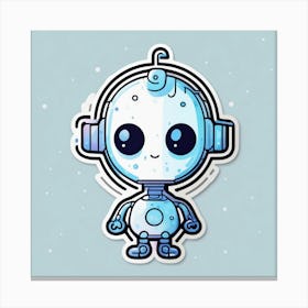 Cute Robot Canvas Print