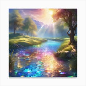 Rainbow River Canvas Print