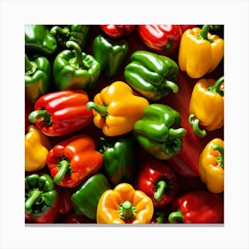 Colorful Peppers 51 Canvas Print