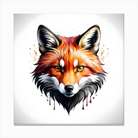 Fox Head 1 Canvas Print