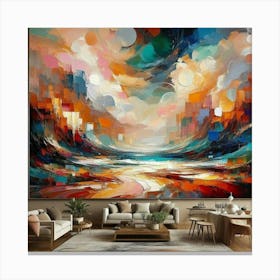 Abstract painting art decoration 6 Canvas Print