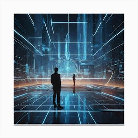 Futuristic City 26 Canvas Print