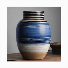 BB Borsa Snail Blue Vase  Canvas Print