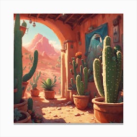 Cactus Garden 9 Canvas Print