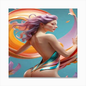 Woman In A Bikini Canvas Print