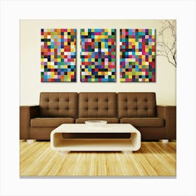 Colorful Squares Canvas Print