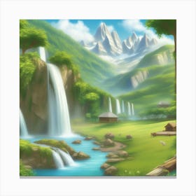 Panoramic Paradise Breathtaking Panoramic Landscapes Showcasing Majestic Mountains Cascading Water 963972798 (1) Canvas Print