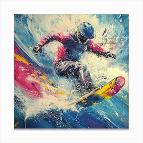 Snowboarder Art 2 Canvas Print