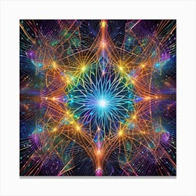 Psychedelic Star 4 Canvas Print