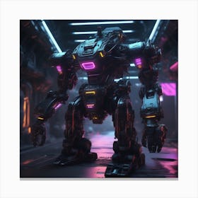 Futuristic Robot 64 Canvas Print