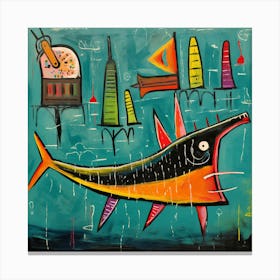 Fish In The City Canvas Print