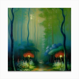 Forest Magic Path Canvas Print