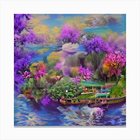 Purple Forest Canvas Print