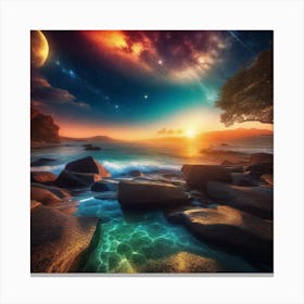 Beautiful Night Sky Canvas Print