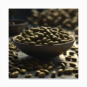 Chia Seeds In A Bowl Canvas Print