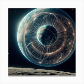 Earth In Space 41 Canvas Print