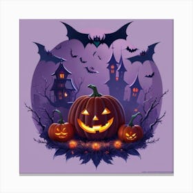 Halloween Pumpkins 1 Canvas Print