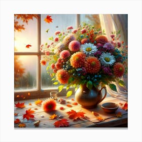 Autumn Flowers 1 Canvas Print