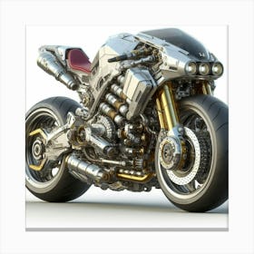 Yamaha Motorcycle Canvas Print