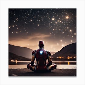 Iron Man Meditation 2 Canvas Print