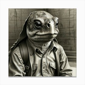 Turtle Head Canvas Print