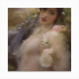 Asian Nude Painting Canvas Print