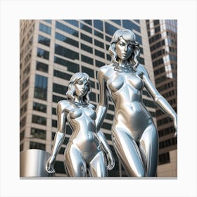 Futuristic Women Canvas Print