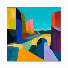 Abstract Travel Collection Qatar 2 Canvas Print