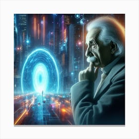 Albert Einstein 9 Canvas Print