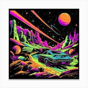 Psychedelic Car 4 Canvas Print