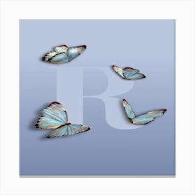 Blue Butterflies Canvas Print