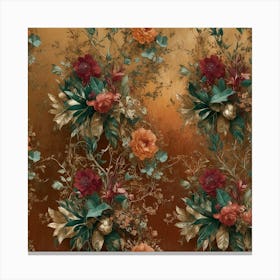 Floral Wall Canvas Print