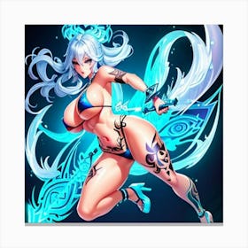 Sexy Anime Girl 01 Canvas Print