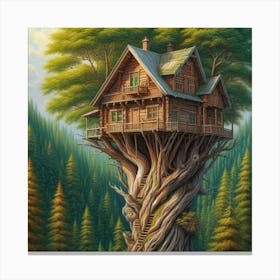 The Tree House Canvas Print