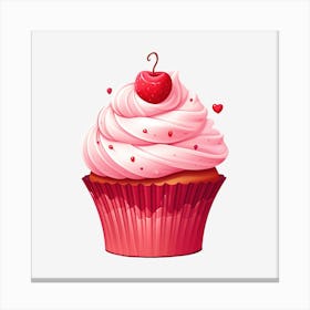 Valentine'S Day Cupcake 5 Canvas Print