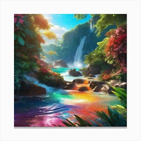 Rainbow Waterfall 5 Canvas Print