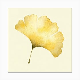 Title: "Gilded Flora: The Golden Ginkgo"  Description: "Gilded Flora" celebrates the unique beauty of the ginkgo leaf, a symbol of resilience and longevity. The golden hues of the leaf are rendered with a luminosity that echoes the warmth of sunlight, capturing the leaf's fan-like shape and delicate veining. This piece conveys the essence of autumn's gilded display, where each leaf becomes a natural relic of time's passage. The subtle play of light and shadow, along with the gentle texture, imparts a sense of depth and life to the artwork. It's an elegant homage to the enduring ginkgo, offering a touch of timeless beauty and a whisper of nature's enduring grace to any space. Canvas Print