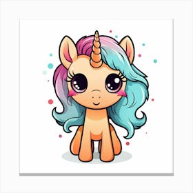 Cute Unicorn 360 Canvas Print