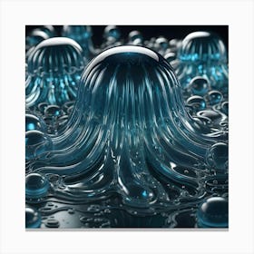 Blue Jelly 4 Canvas Print